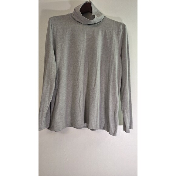 J. Jill Tops - PURE JILL J JILL Relaxed Pima Cotton Turtleneck Top Women Sz Large Stretchy Work